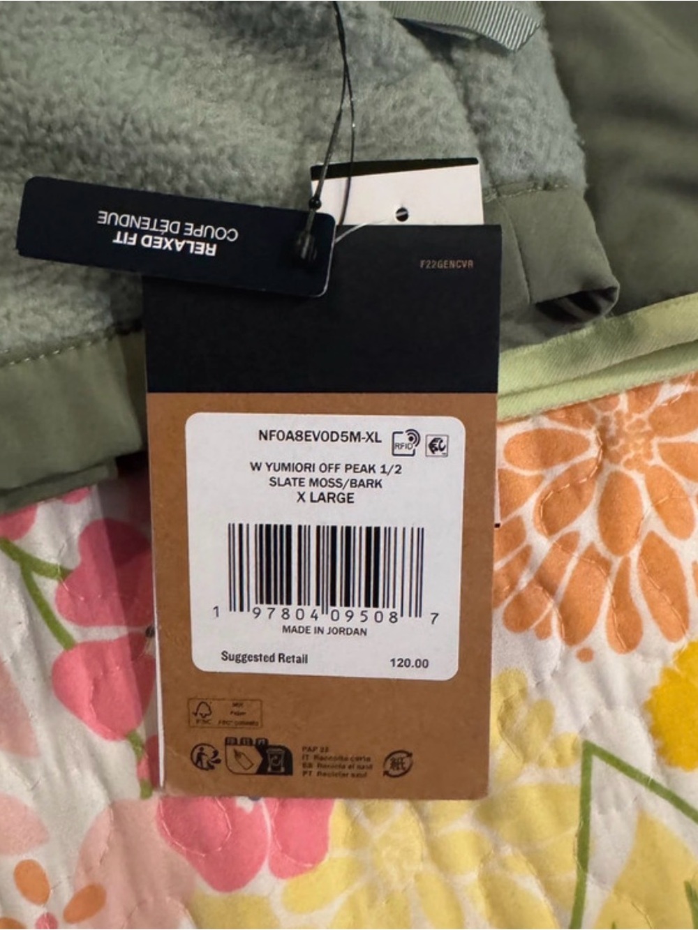 NWT xl THE NORTH FACE Yumiori Off Peak Womens Half-Zip Jacket - Picture 2 of 5